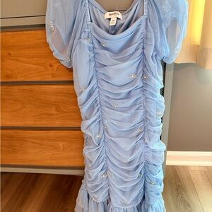 Speechless Kids Light Blue Ruched Formal Dress